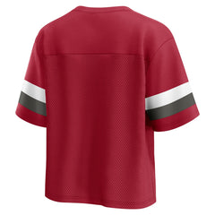 Women's Established Jersey Cropped V-Neck T-Shirt - Tampa Bay Buccaneers