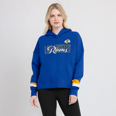 Women's Over Under Pullover Hoodie - Los Angeles Rams