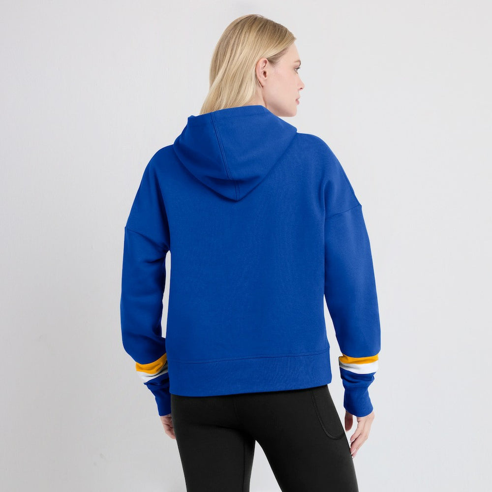 Women's Over Under Pullover Hoodie - Los Angeles Rams