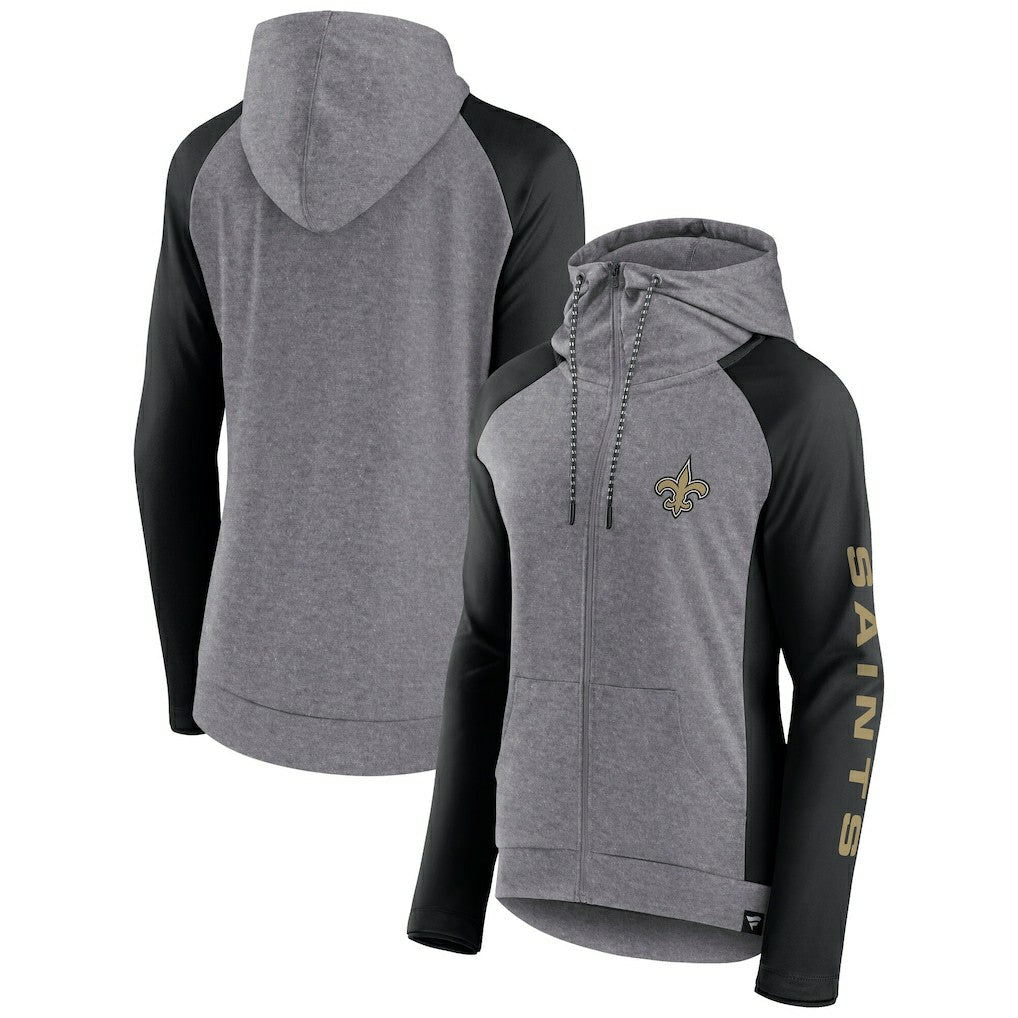 Women's Blind Side Lightweight Full-Zip Hoodie - New Orleans Saints