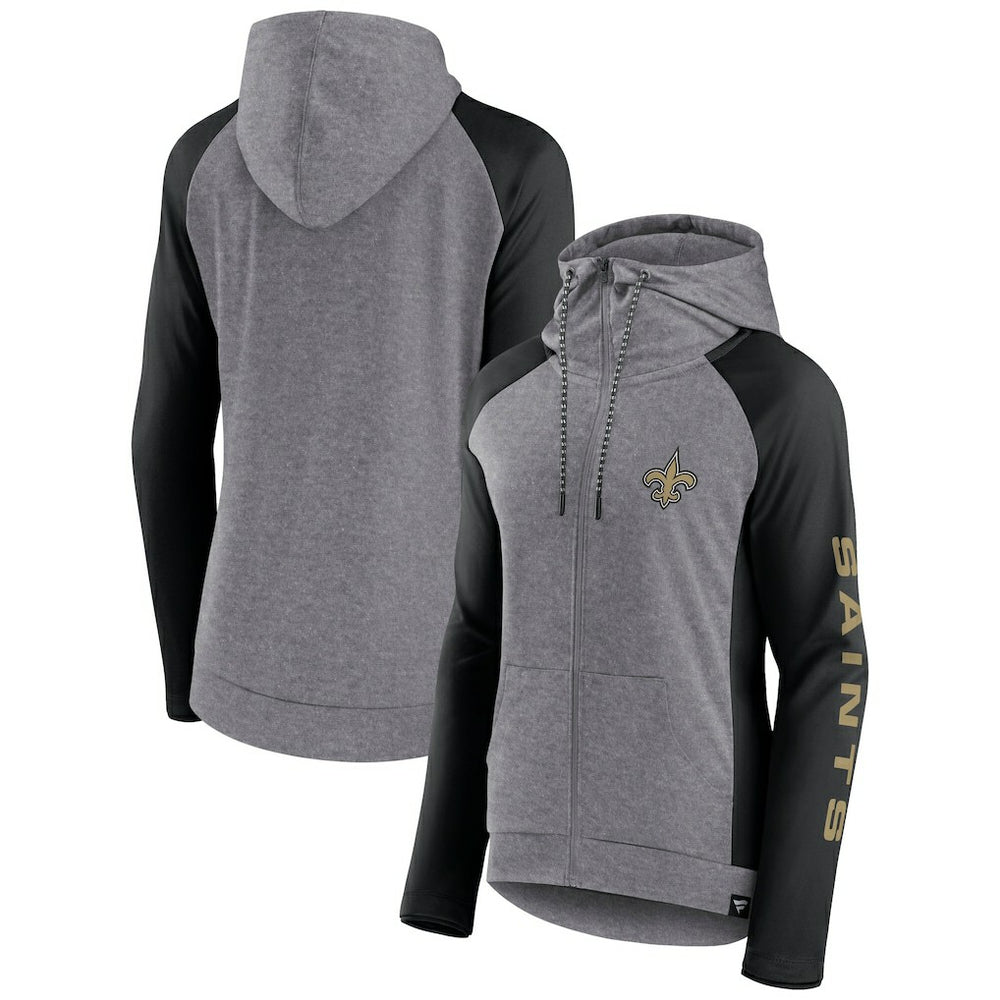Women's Blind Side Lightweight Full-Zip Hoodie - New Orleans Saints