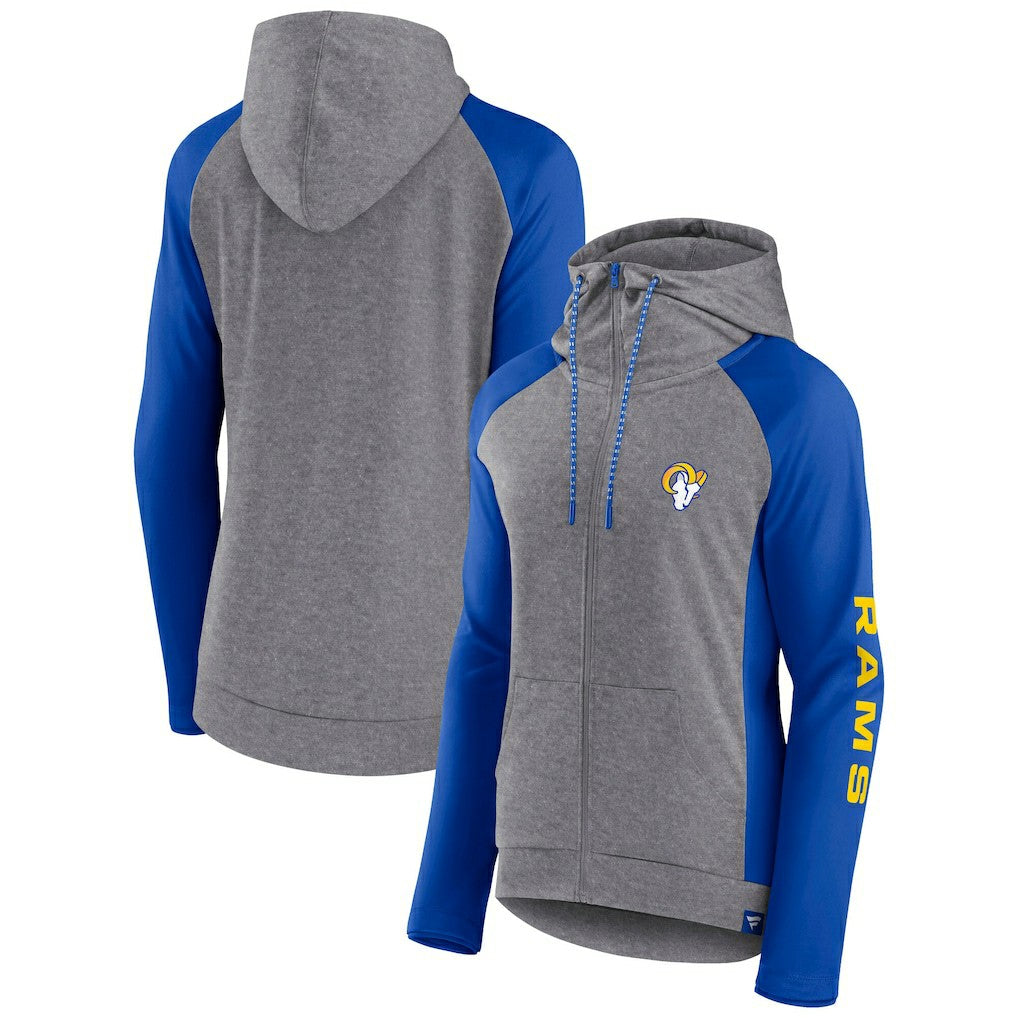 Women's Blind Side Lightweight Full-Zip Hoodie - Los Angeles Rams