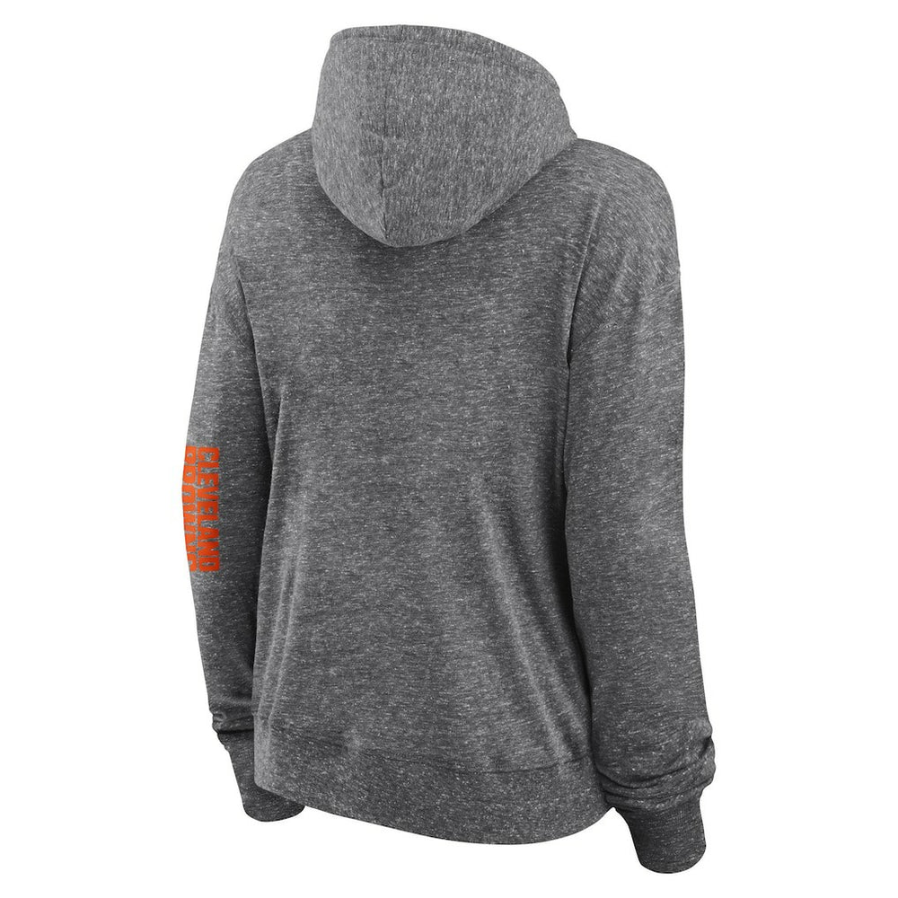 Women's Opening Coin Flip Lightweight Full-Zip Hoodie - Cleveland Browns