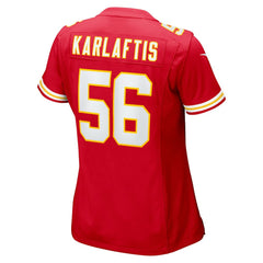 George Karlaftis  Women's Game Player Jersey - Kansas City Chiefs