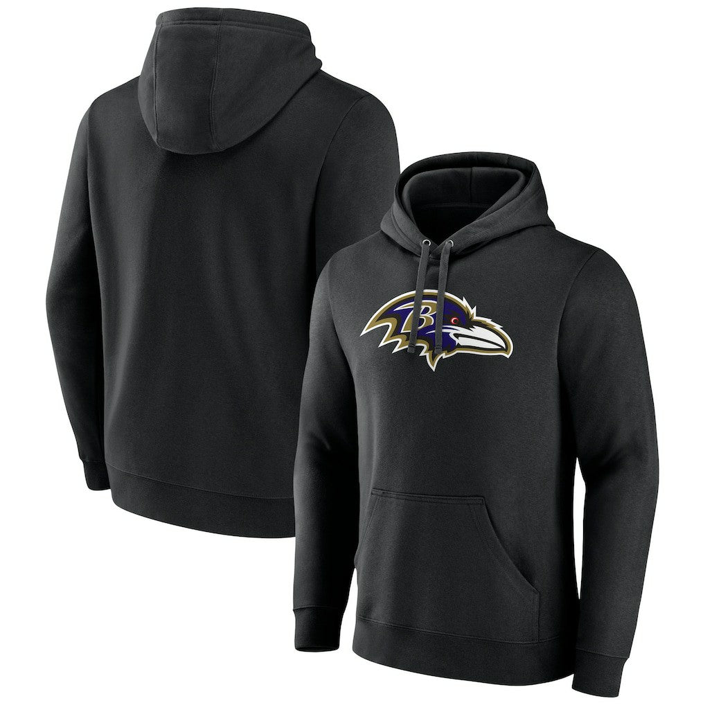 Primary Team Logo Fitted Pullover Hoodie - Baltimore Ravens