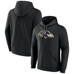 Primary Team Logo Fitted Pullover Hoodie - Baltimore Ravens