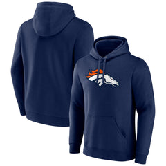 Primary Team Logo Fitted Pullover Hoodie - Denver Broncos