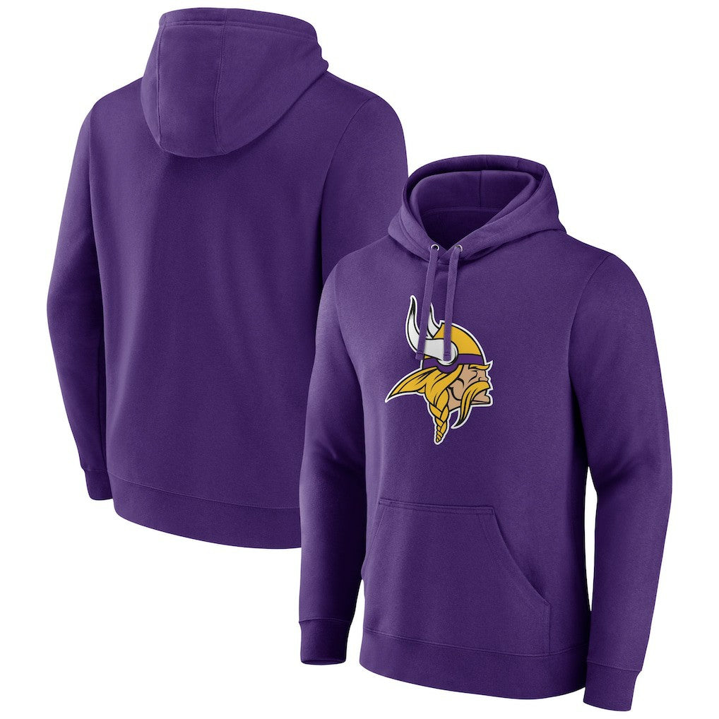 Primary Team Logo Fitted Pullover Hoodie - Minnesota Vikings