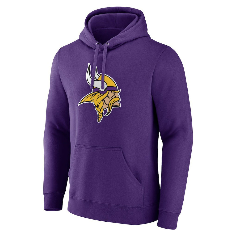 Primary Team Logo Fitted Pullover Hoodie - Minnesota Vikings