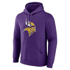 Primary Team Logo Fitted Pullover Hoodie - Minnesota Vikings