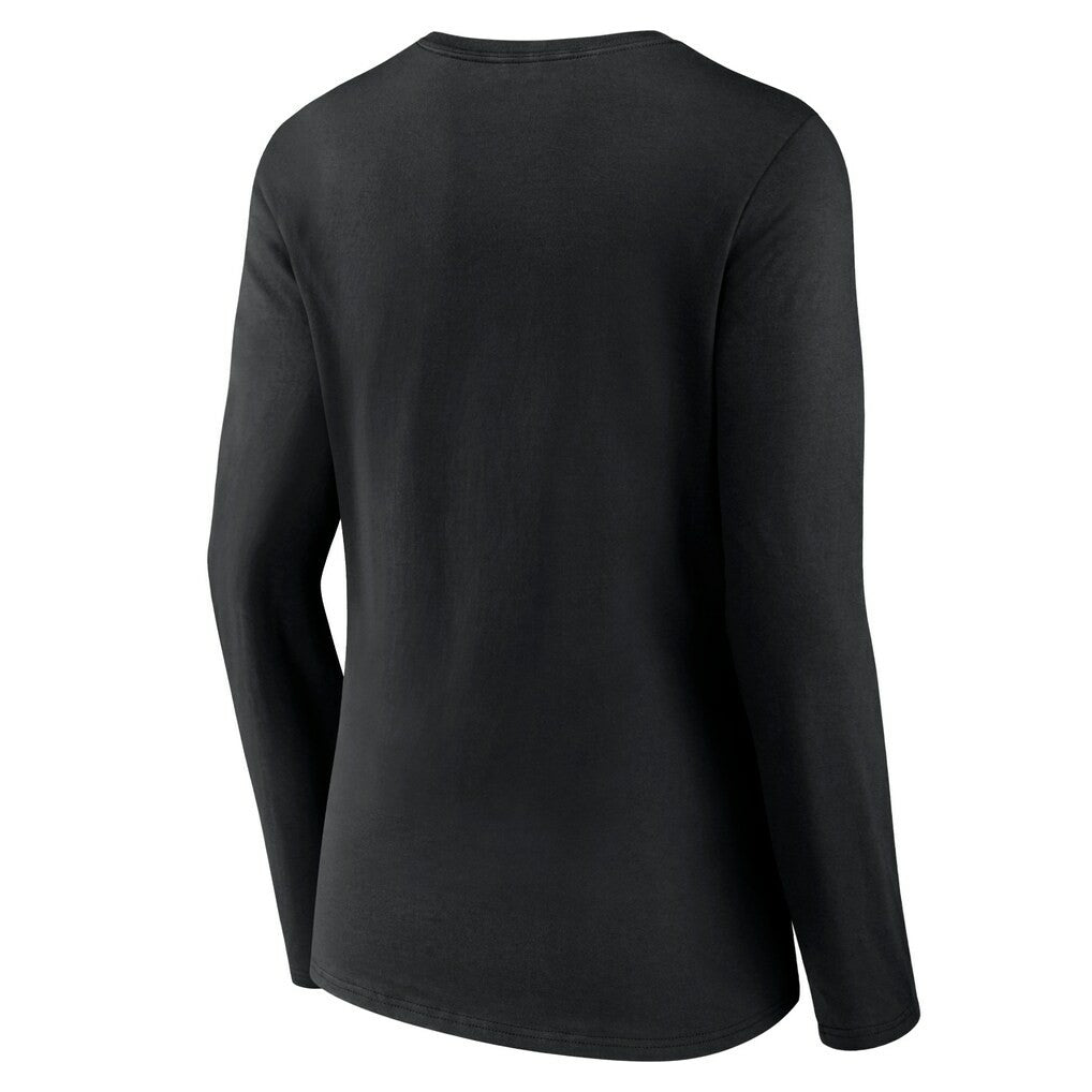 Women's Primary Team Logo Long Sleeve V-Neck T-Shirt - Washington Commanders