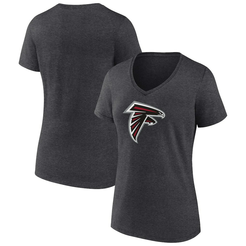 Women's Primary Team Logo V-Neck T-Shirt - Atlanta Falcons