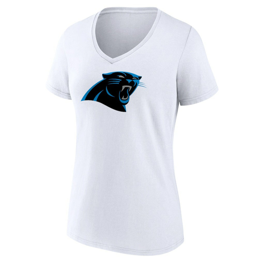 Women's Primary Team Logo V-Neck T-Shirt - Carolina Panthers