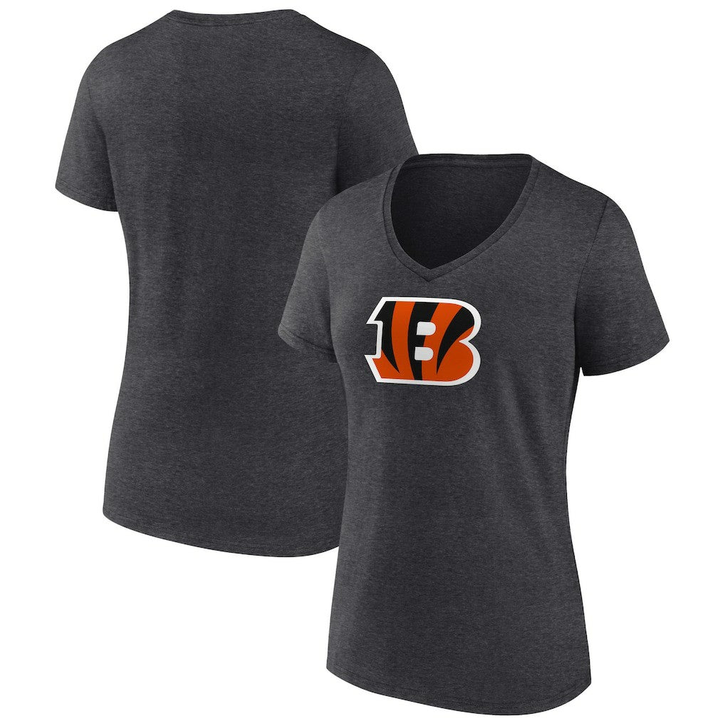 Women's Primary Team Logo V-Neck T-Shirt - Cincinnati Bengals