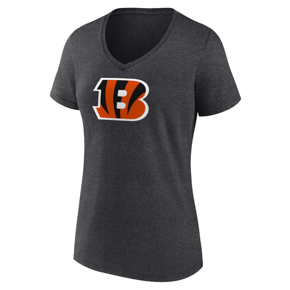 Women's Primary Team Logo V-Neck T-Shirt - Cincinnati Bengals
