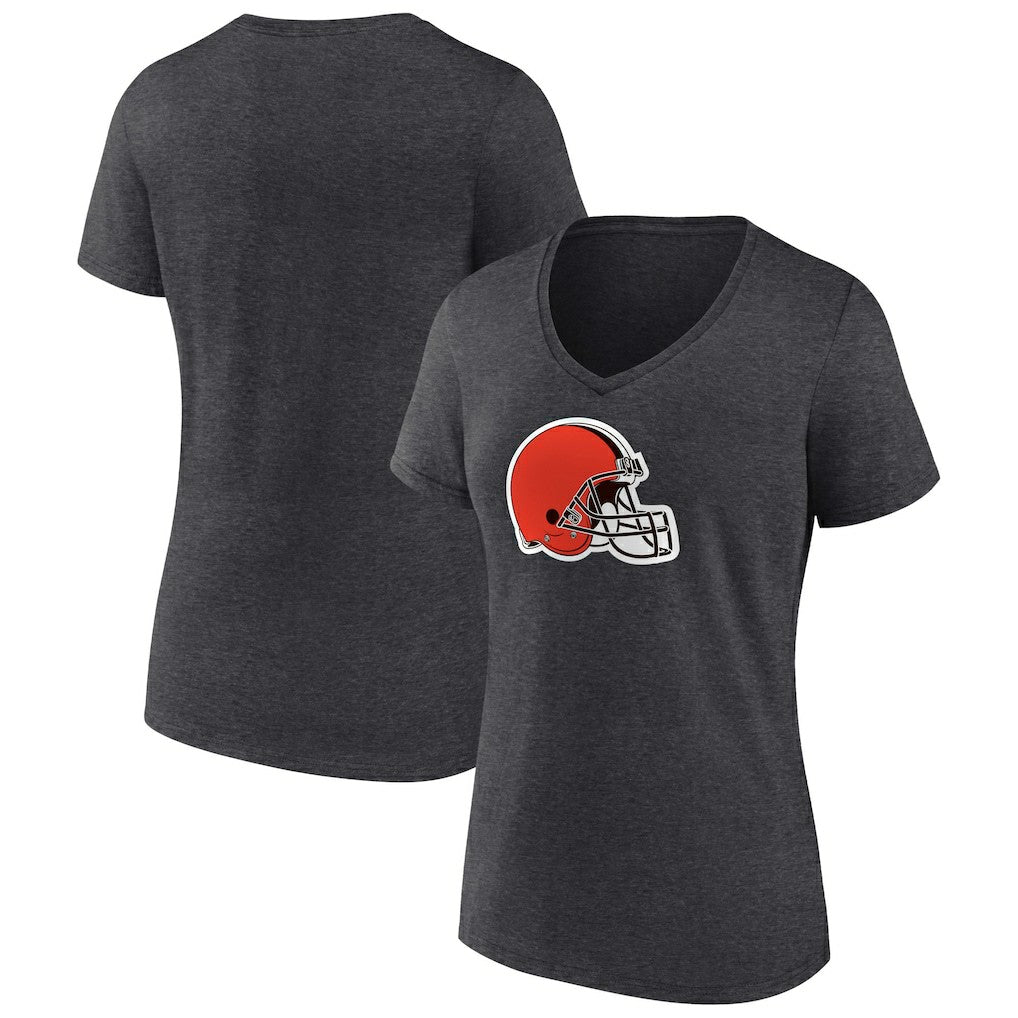 Women's Primary Team Logo V-Neck T-Shirt - Cleveland Browns