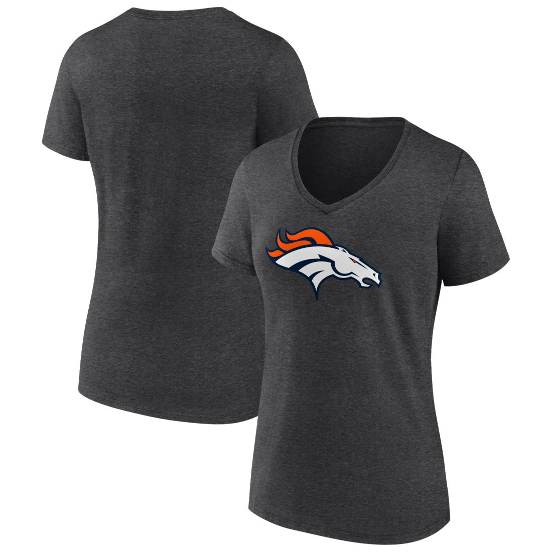 Women's Primary Team Logo V-Neck T-Shirt - Denver Broncos