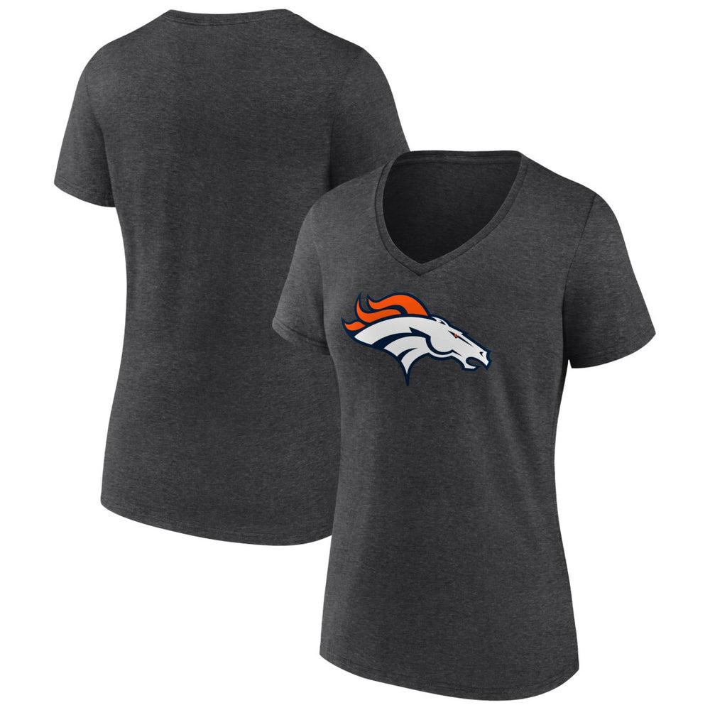 Women's Primary Team Logo V-Neck T-Shirt - Denver Broncos