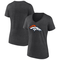 Women's Primary Team Logo V-Neck T-Shirt - Denver Broncos