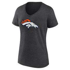 Women's Primary Team Logo V-Neck T-Shirt - Denver Broncos