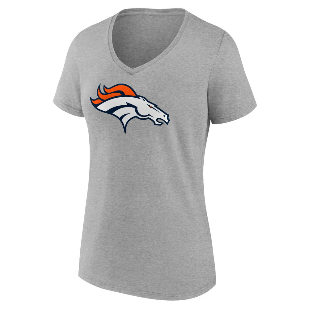 Women's Primary Team Logo V-Neck T-Shirt - Denver Broncos