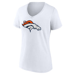 Women's Primary Team Logo V-Neck T-Shirt - Denver Broncos