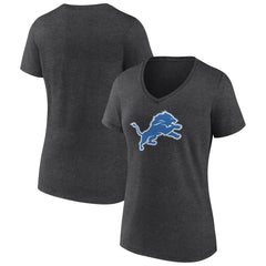 Women's Primary Team Logo V-Neck T-Shirt - Detroit Lions