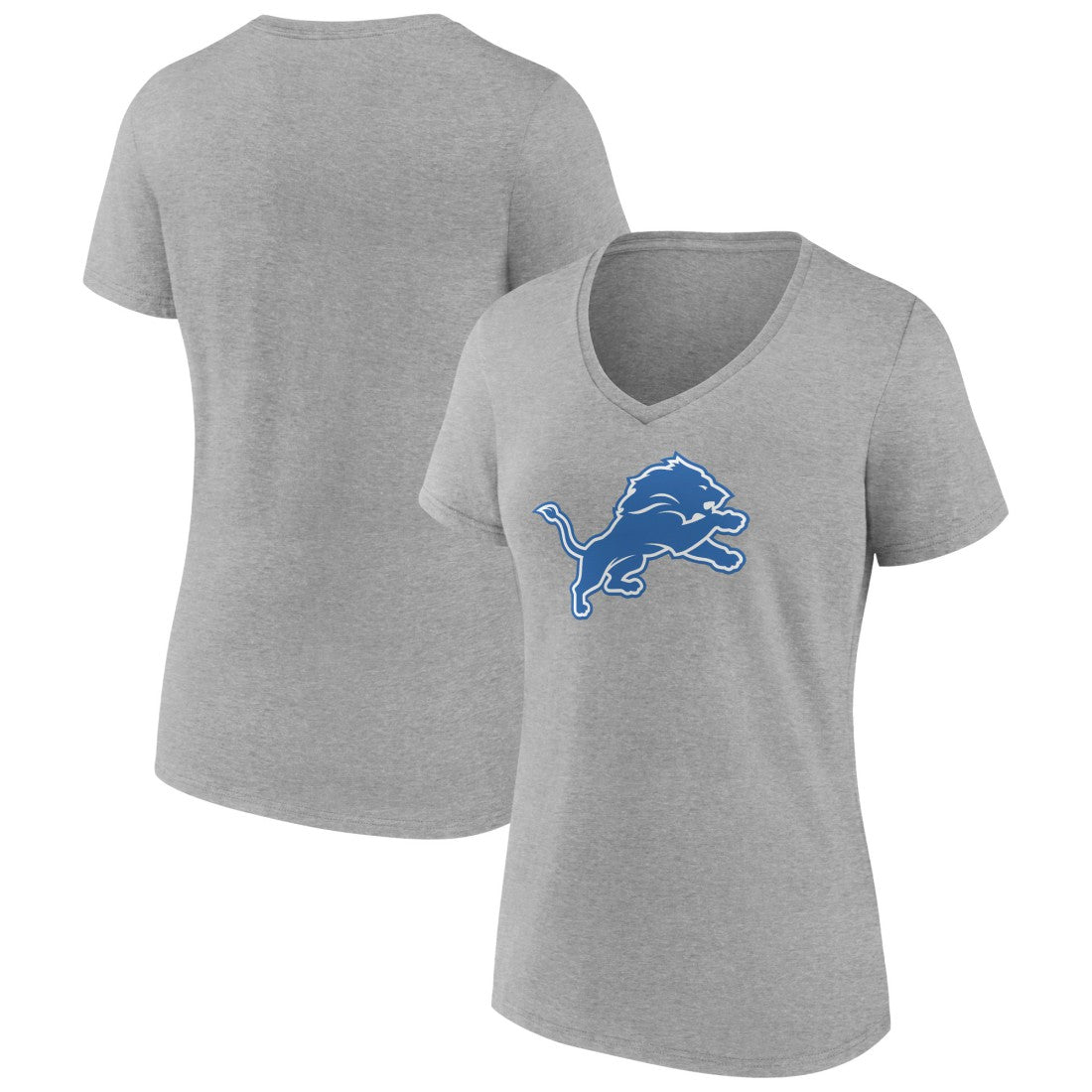 Women's Primary Team Logo V-Neck T-Shirt - Detroit Lions
