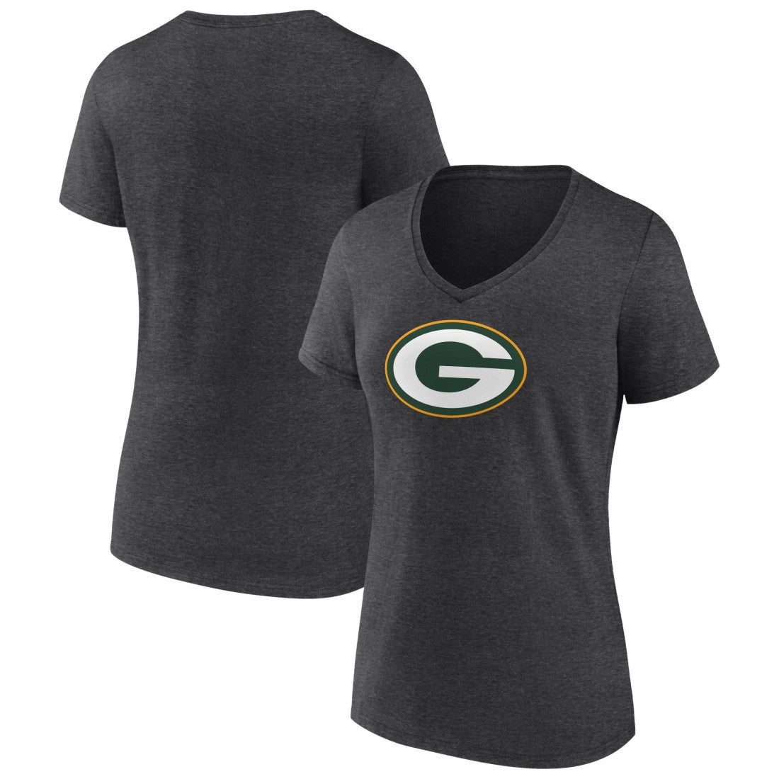 Women's Primary Team Logo V-Neck T-Shirt - Green Bay Packers