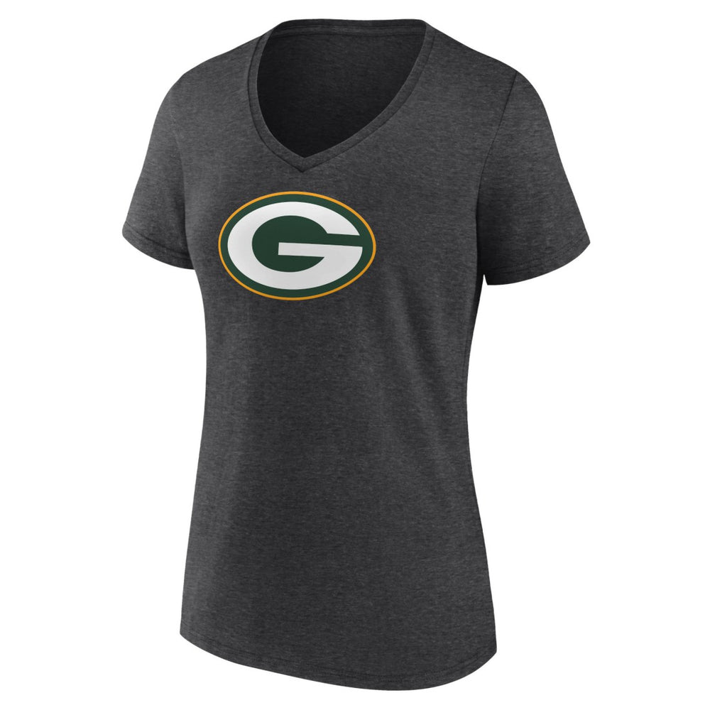 Women's Primary Team Logo V-Neck T-Shirt - Green Bay Packers