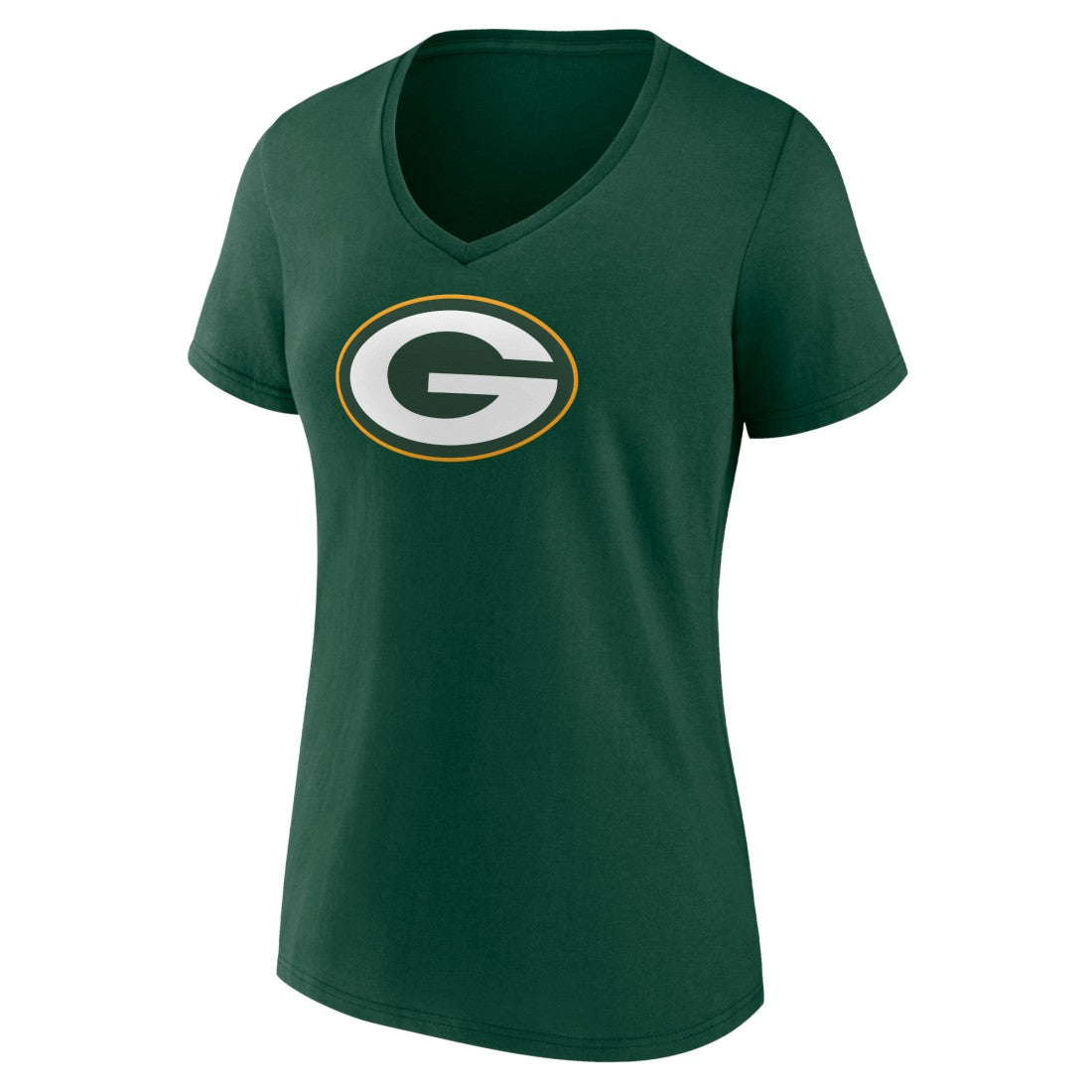 Women's Primary Team Logo V-Neck T-Shirt - Green Bay Packers