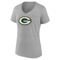 Women's Primary Team Logo V-Neck T-Shirt - Green Bay Packers
