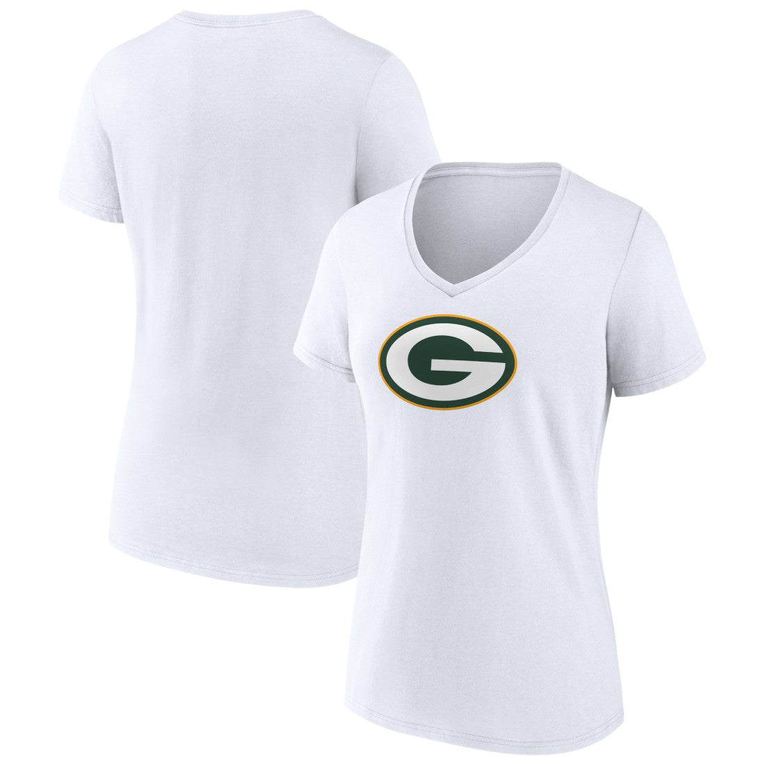 Women's Primary Team Logo V-Neck T-Shirt - Green Bay Packers