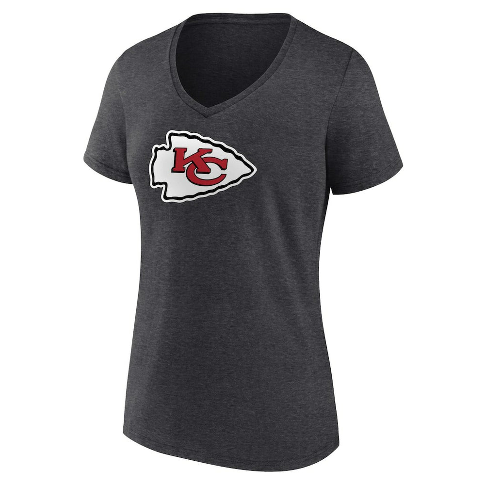 Women's Primary Team Logo V-Neck T-Shirt - Kansas City Chiefs