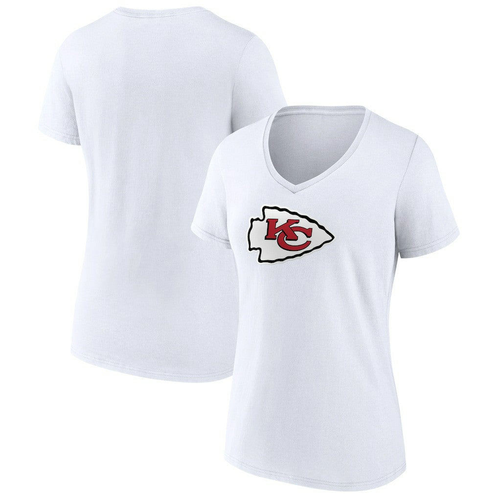 Women's Primary Team Logo V-Neck T-Shirt - Kansas City Chiefs