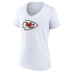 Women's Primary Team Logo V-Neck T-Shirt - Kansas City Chiefs