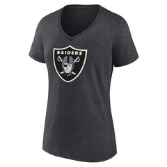 Women's Primary Team Logo V-Neck T-Shirt - Las Vegas Raiders