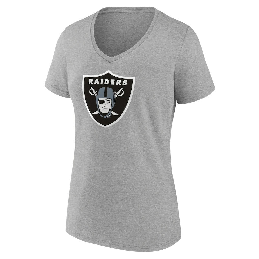 Women's Primary Team Logo V-Neck T-Shirt - Las Vegas Raiders