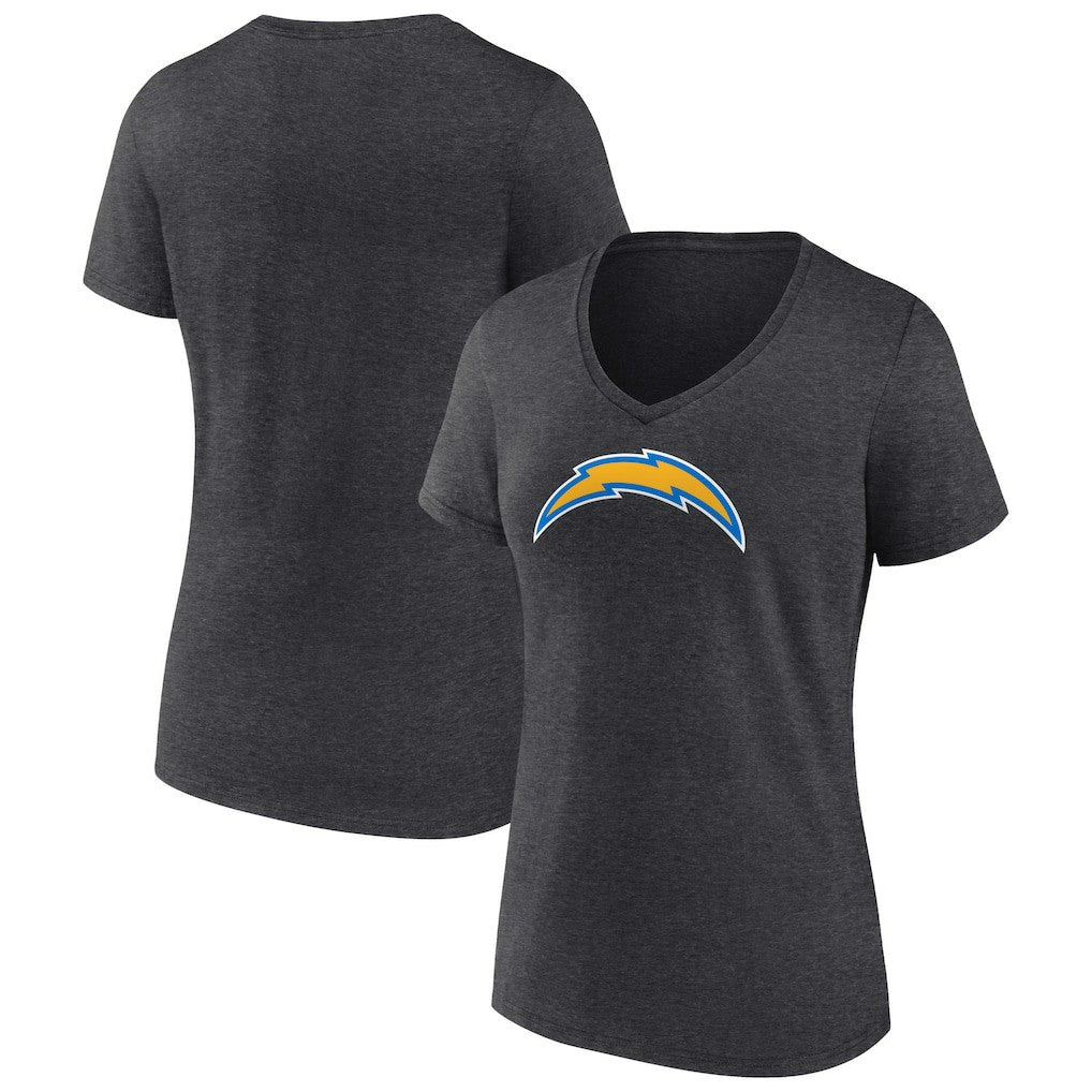 Women's Primary Team Logo V-Neck T-Shirt - Los Angeles Chargers
