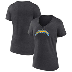 Women's Primary Team Logo V-Neck T-Shirt - Los Angeles Chargers