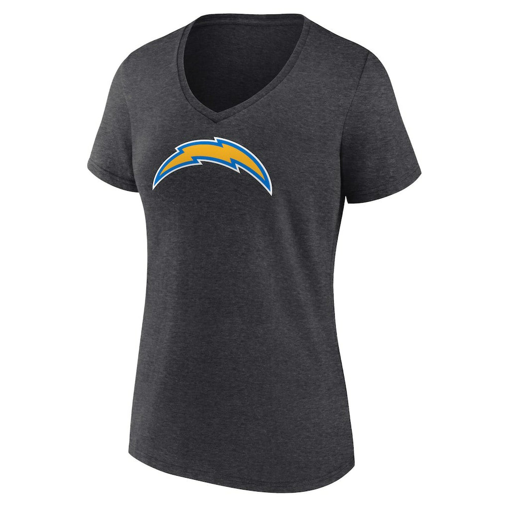 Women's Primary Team Logo V-Neck T-Shirt - Los Angeles Chargers