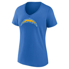 Women's Primary Team Logo V-Neck T-Shirt - Los Angeles Chargers