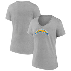 Women's Primary Team Logo V-Neck T-Shirt - Los Angeles Chargers
