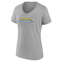 Women's Primary Team Logo V-Neck T-Shirt - Los Angeles Chargers
