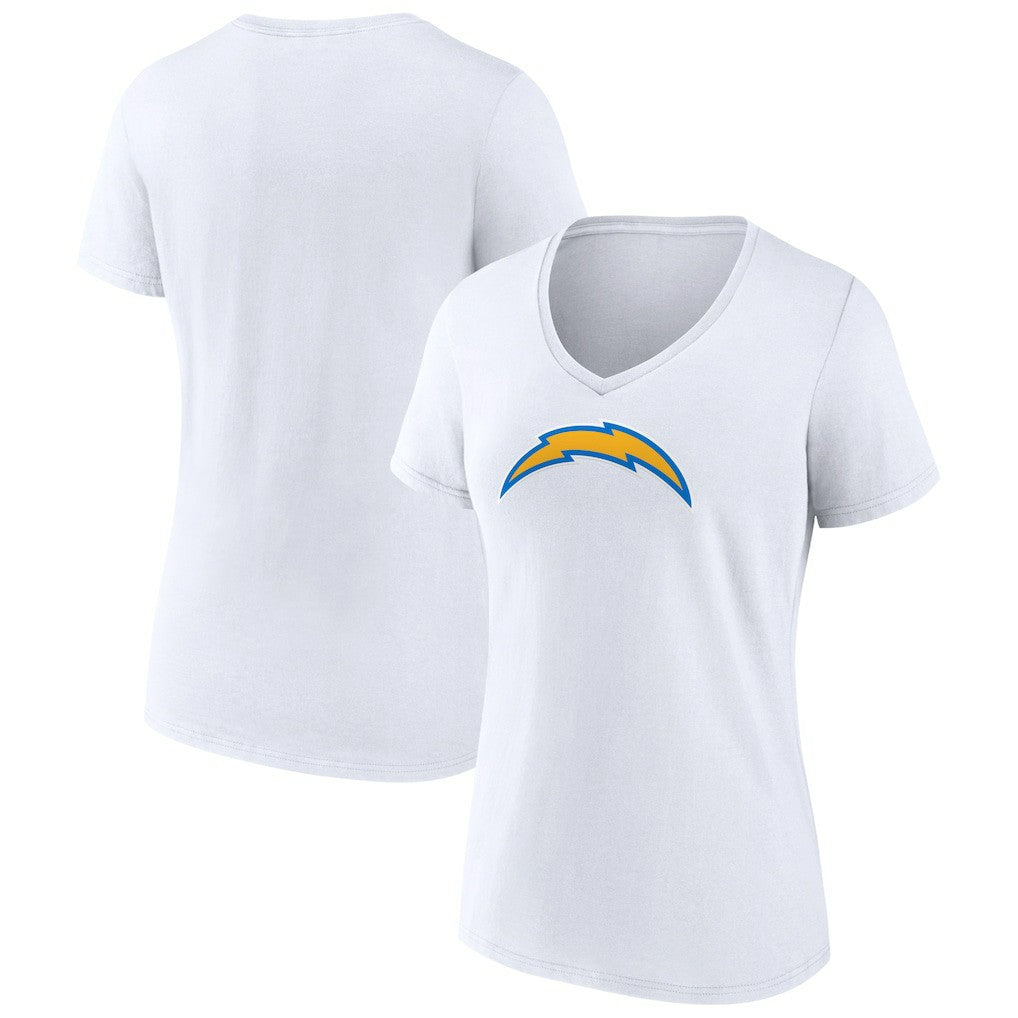 Women's Primary Team Logo V-Neck T-Shirt - Los Angeles Chargers