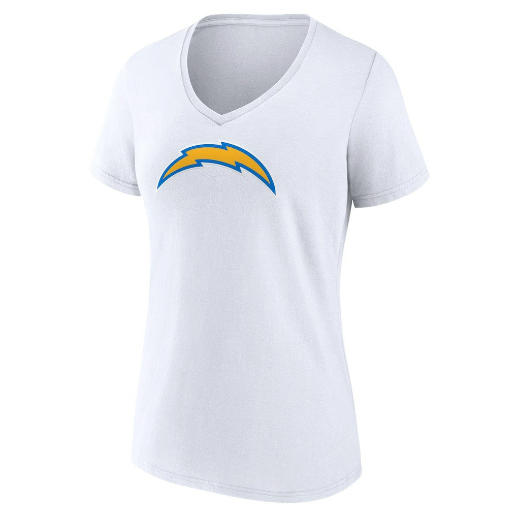 Women's Primary Team Logo V-Neck T-Shirt - Los Angeles Chargers