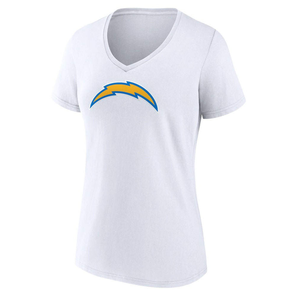 Women's Primary Team Logo V-Neck T-Shirt - Los Angeles Chargers