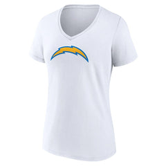 Women's Primary Team Logo V-Neck T-Shirt - Los Angeles Chargers