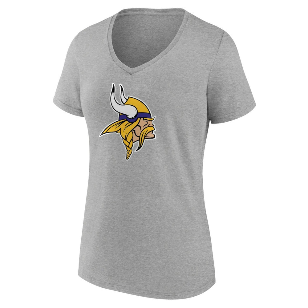 Women's Primary Team Logo V-Neck T-Shirt - Minnesota Vikings