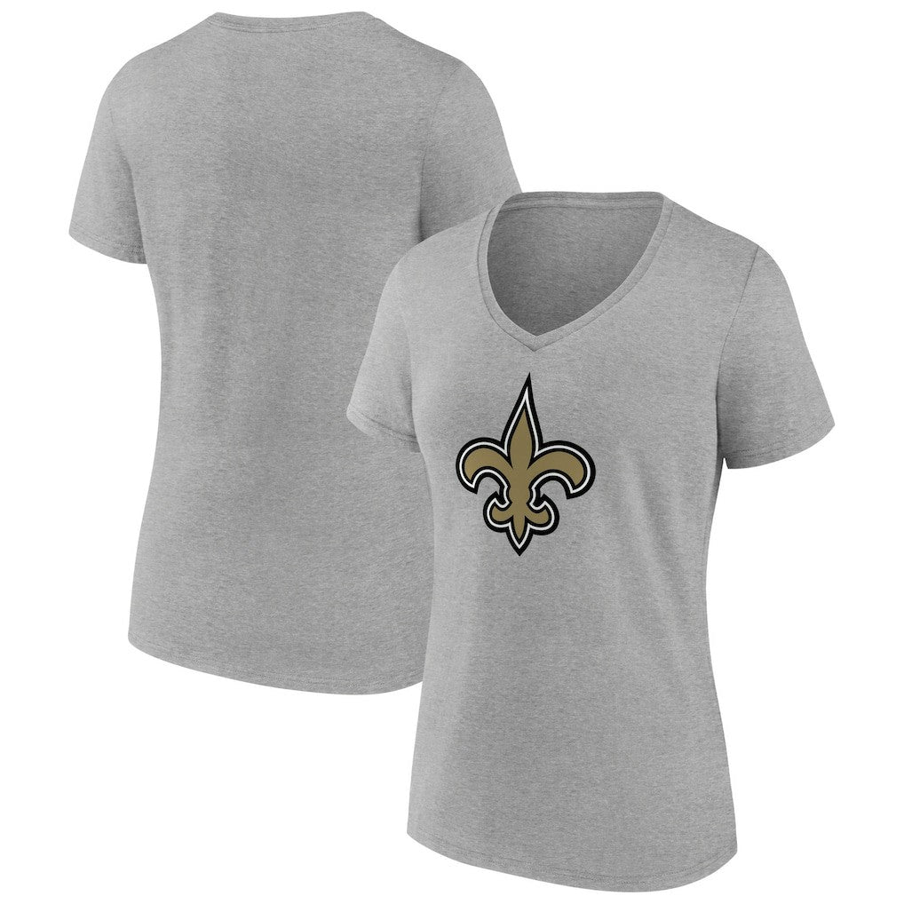 Women's Primary Team Logo V-Neck T-Shirt - New Orleans Saints
